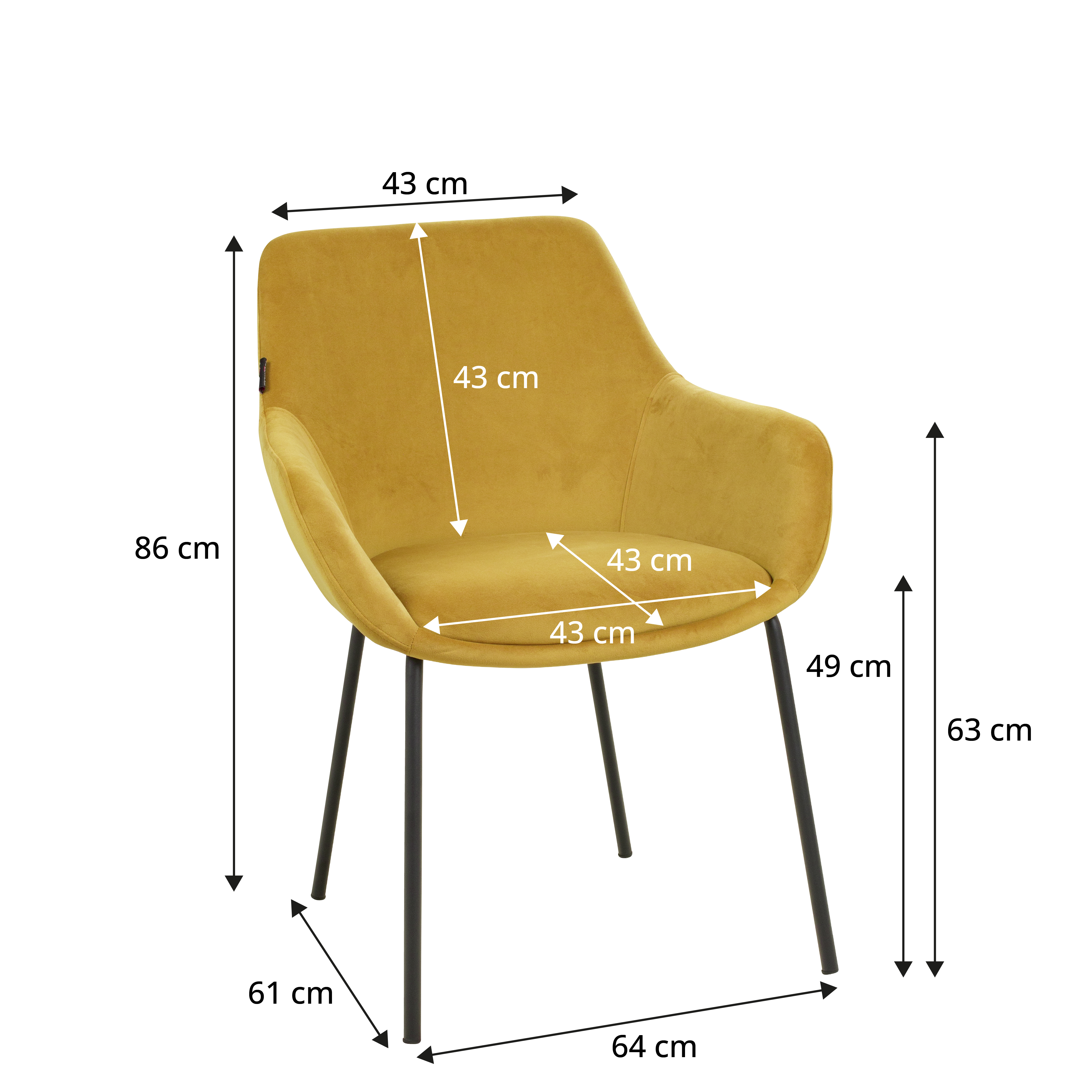 AVISSIMO Esszimmerstuhl Calira