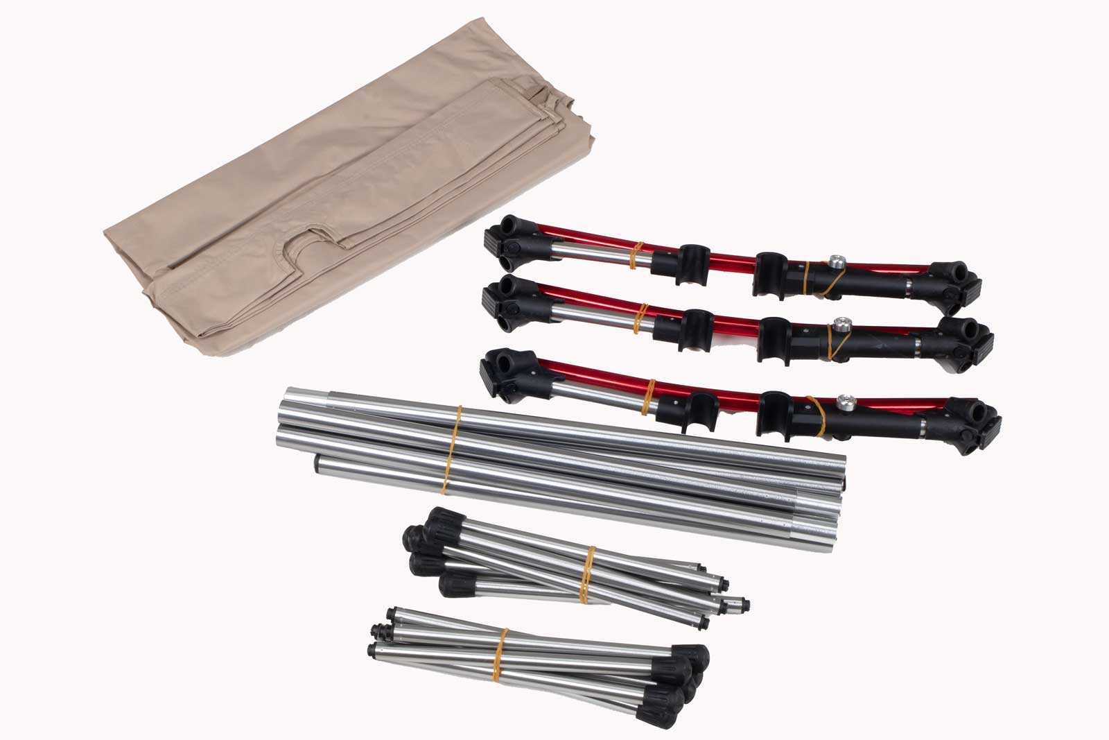 XL Feldbett mit Transporttasche, belastbar bis 150 kg – in khaki, Klappbett