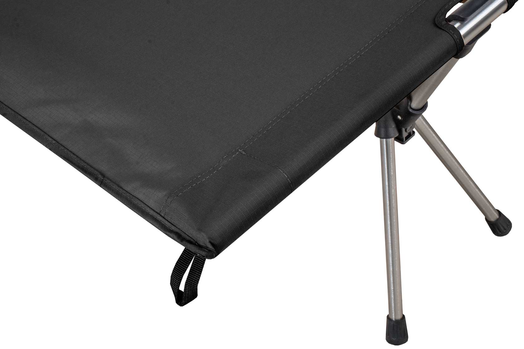 XL Feldbett mit Transporttasche, belastbar bis 150 kg – in schwarz, Klappbett