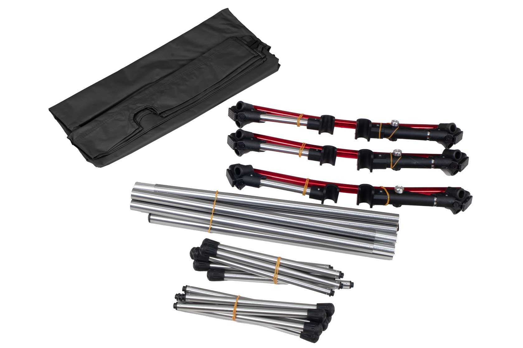 XL Feldbett mit Transporttasche, belastbar bis 150 kg – in schwarz, Klappbett