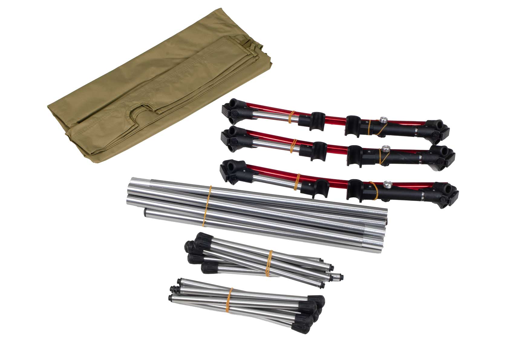 XL Feldbett mit Transporttasche, belastbar bis 150 kg – in grün, Klappbett