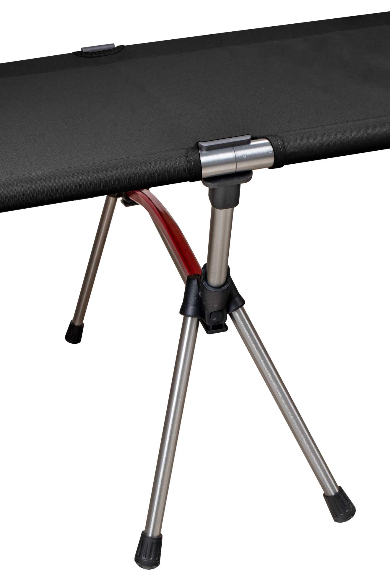 XL Feldbett mit Transporttasche, belastbar bis 150 kg – in schwarz, Klappbett