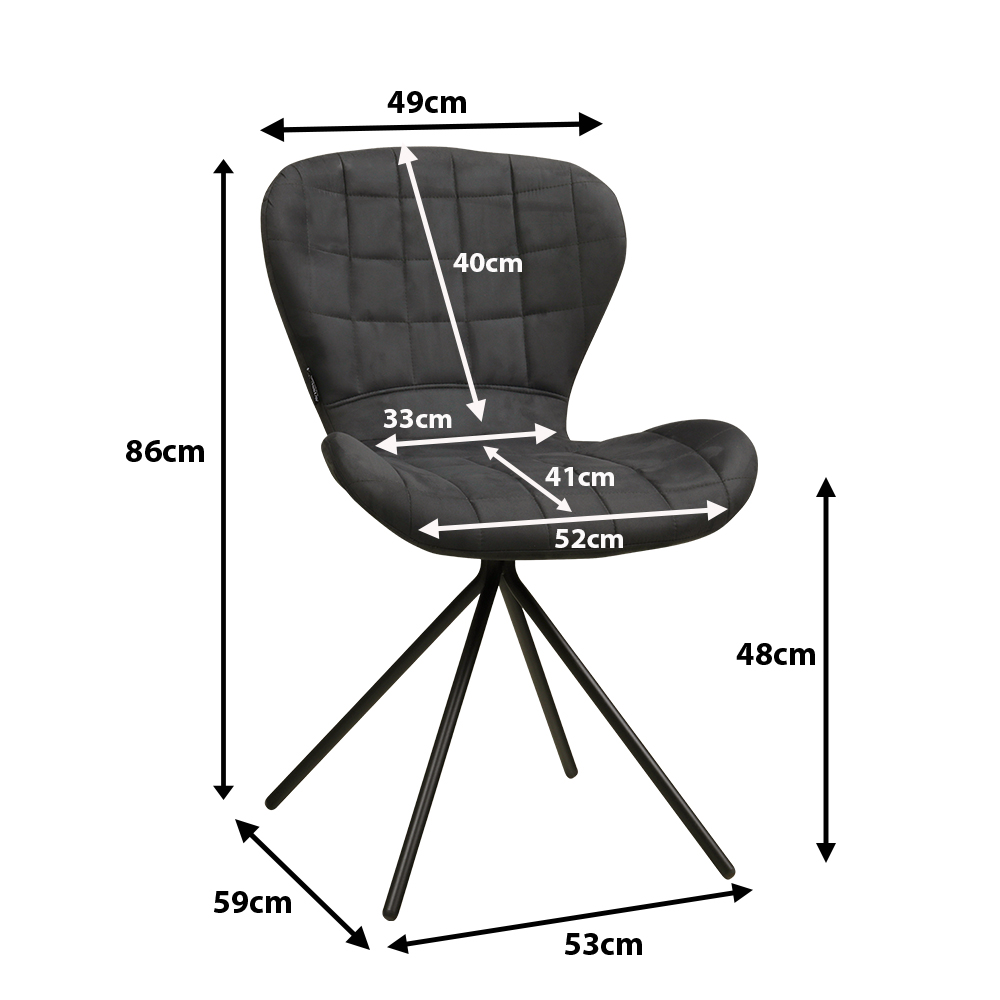 AVISSIMO Esszimmerstuhl Cendri