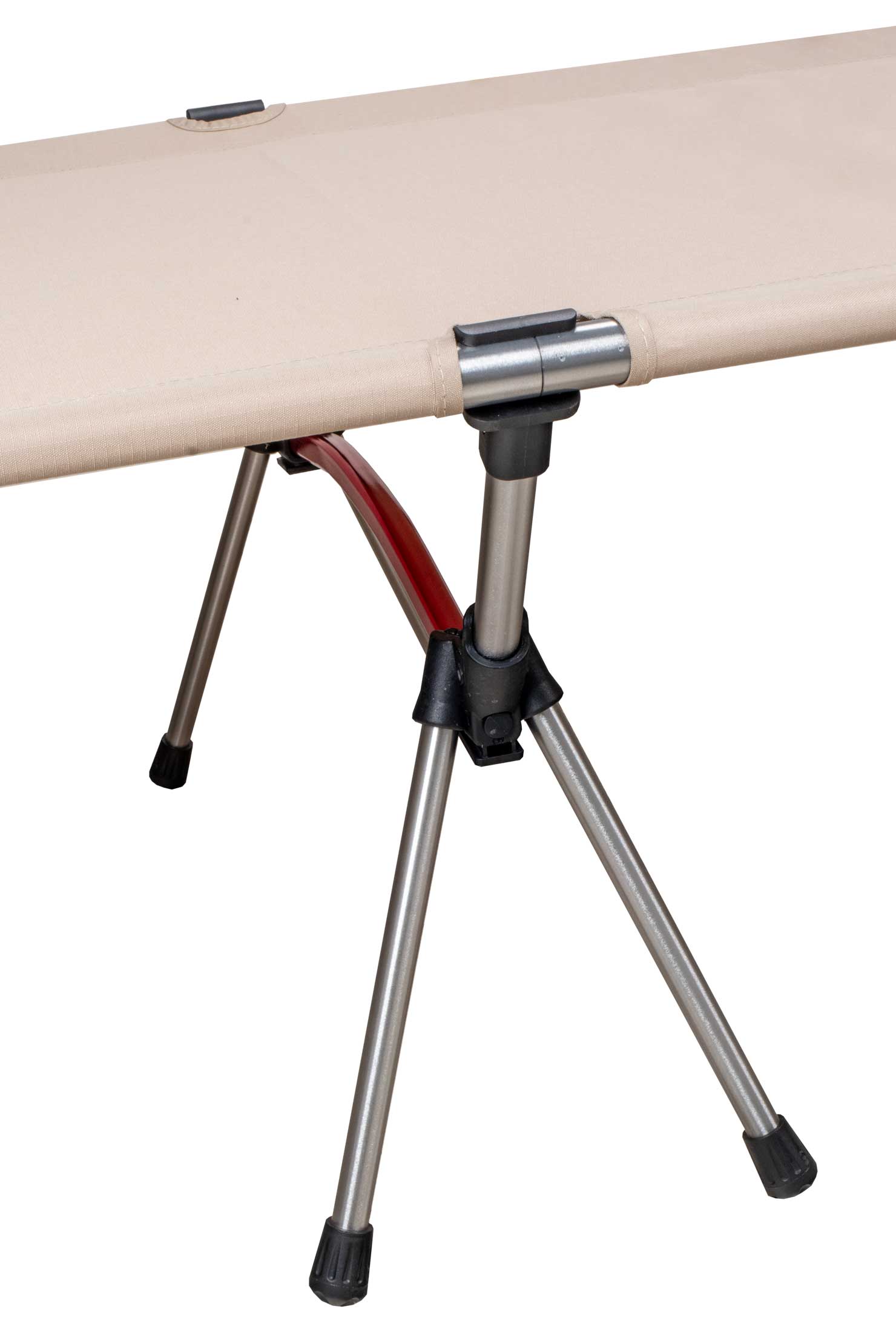 XL Feldbett mit Transporttasche, belastbar bis 150 kg – in khaki, Klappbett